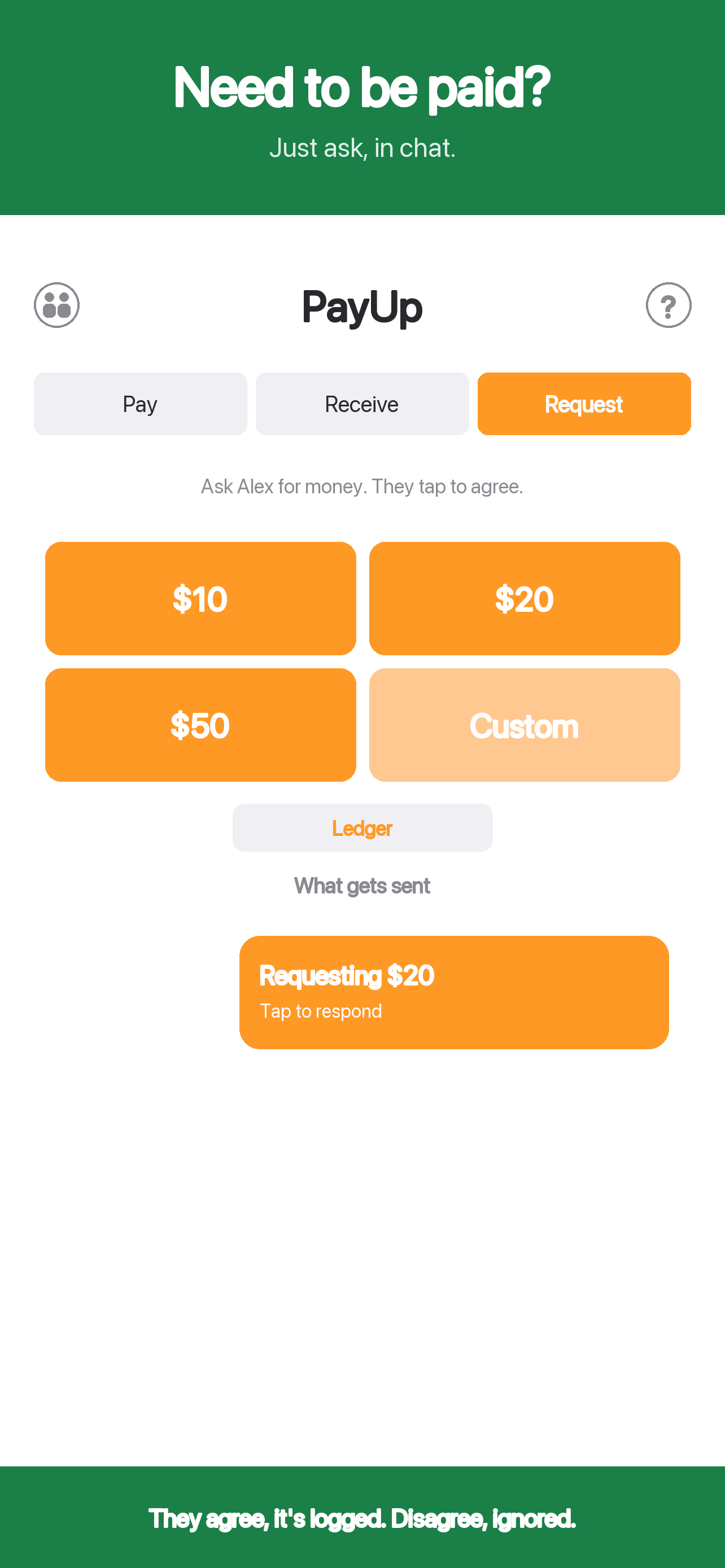Request tab